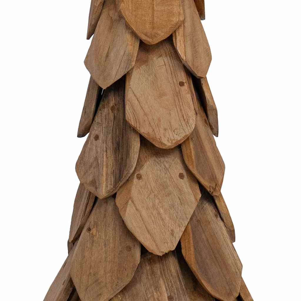 Weihnachtsbaum mit Ständer Braun 111 cm Massivholz Teak