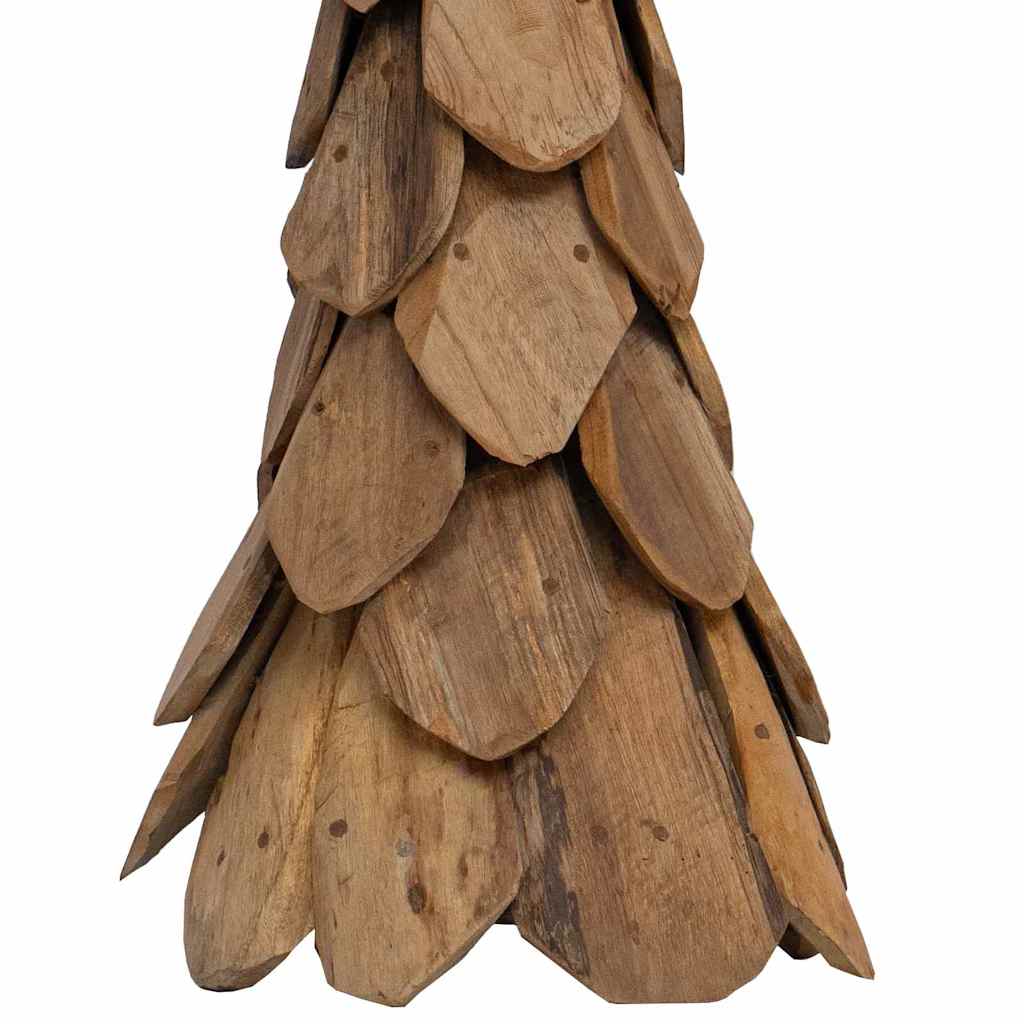 Weihnachtsbaum mit Ständer Braun 111 cm Massivholz Teak