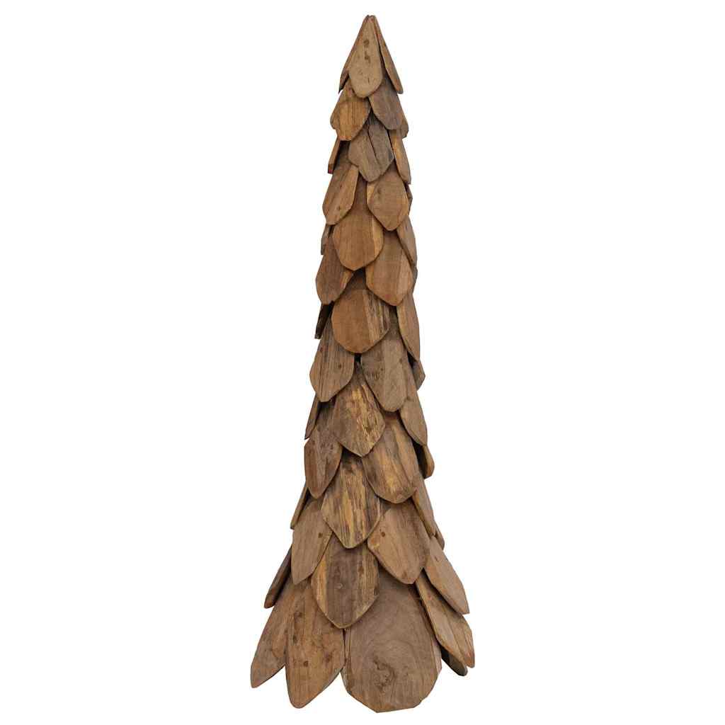 Weihnachtsbaum mit Ständer Braun 111 cm Massivholz Teak