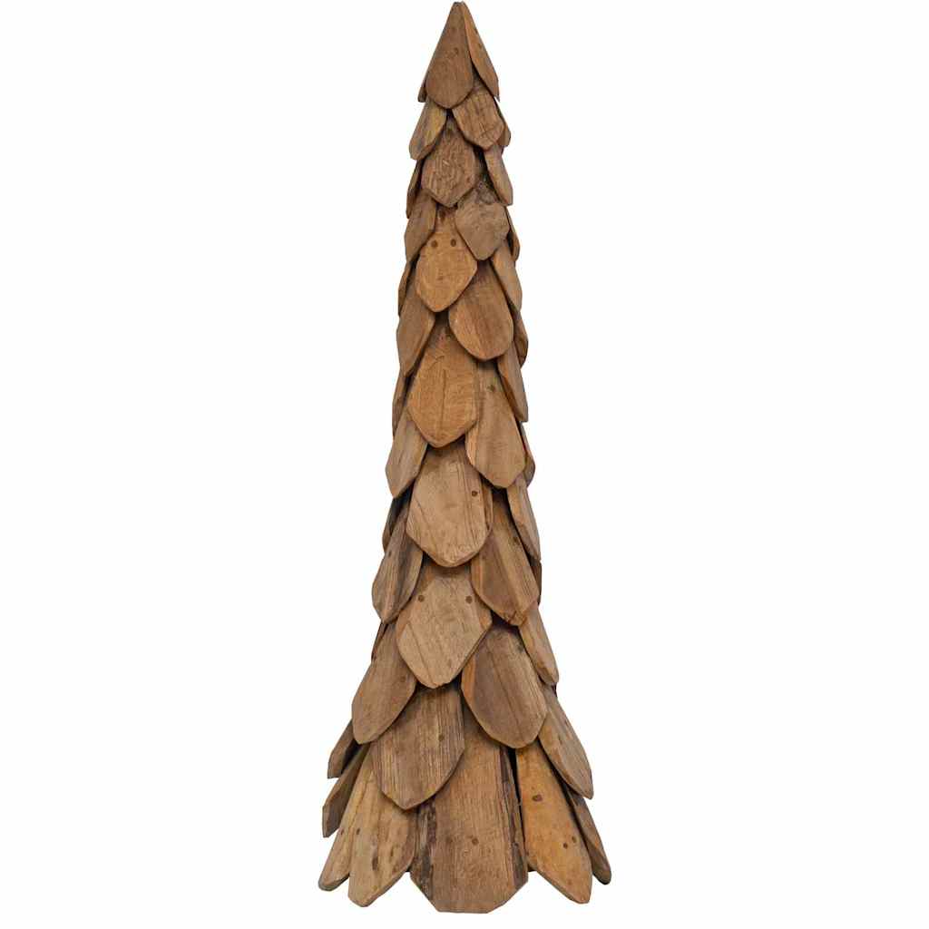 Weihnachtsbaum mit Ständer Braun 111 cm Massivholz Teak
