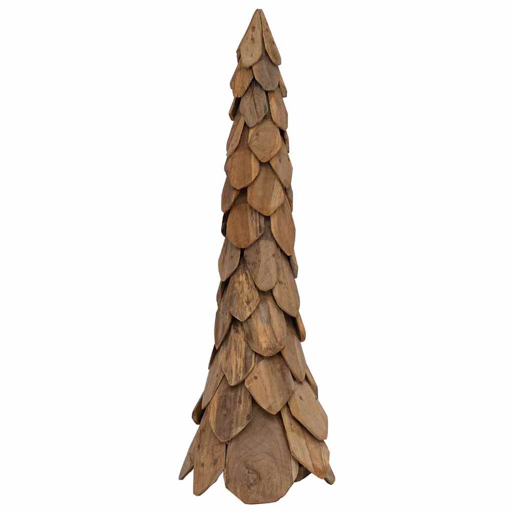 Weihnachtsbaum mit Ständer Braun 111 cm Massivholz Teak