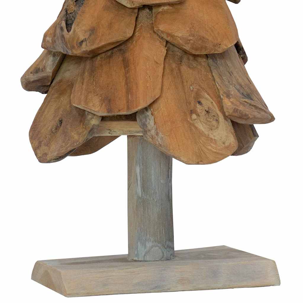 Weihnachtsbaum mit Ständer Braun 61 cm Massivholz Teak