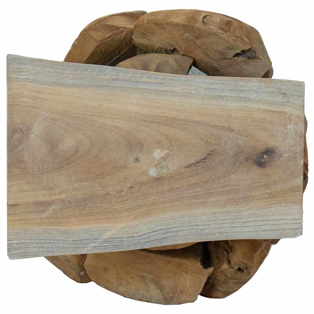 Weihnachtsbaum mit Ständer Braun 61 cm Massivholz Teak