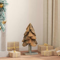 Weihnachtsbaum mit Ständer Braun 61 cm Massivholz Teak
