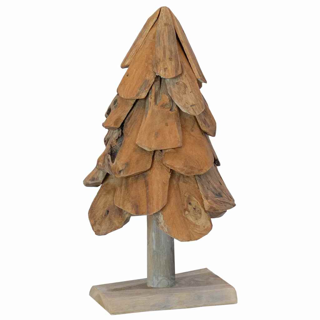 Weihnachtsbaum mit Ständer Braun 61 cm Massivholz Teak
