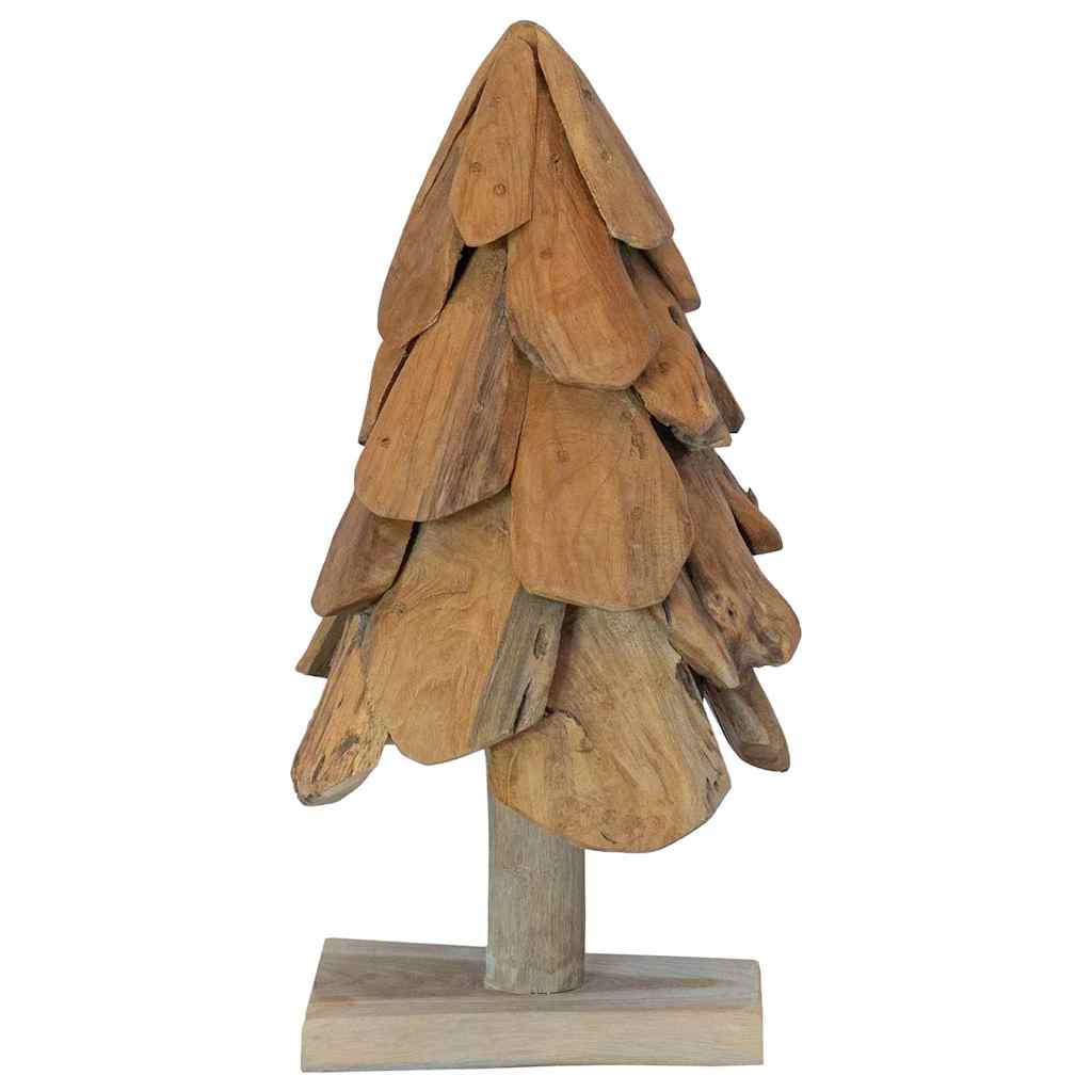 Weihnachtsbaum mit Ständer Braun 61 cm Massivholz Teak