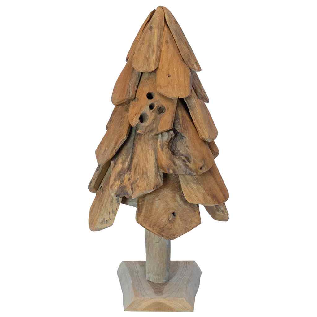 Weihnachtsbaum mit Ständer Braun 61 cm Massivholz Teak