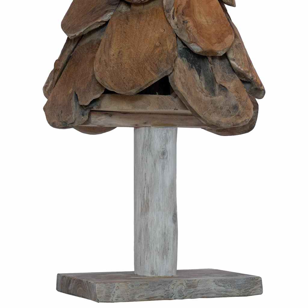 Weihnachtsbaum mit Ständer Braun 91 cm Massivholz Teak