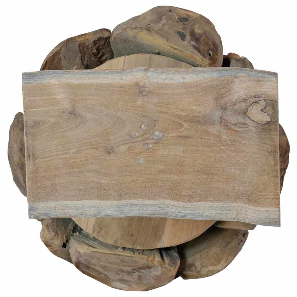 Weihnachtsbaum mit Ständer Braun 91 cm Massivholz Teak