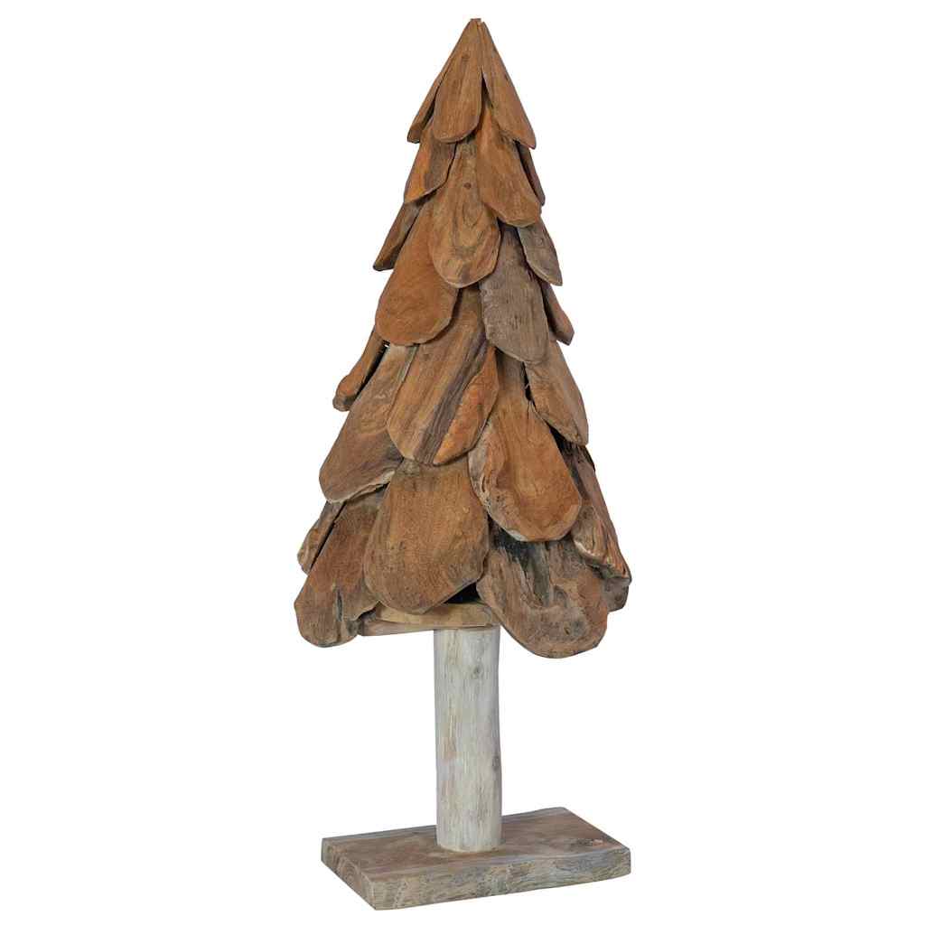 Weihnachtsbaum mit Ständer Braun 91 cm Massivholz Teak
