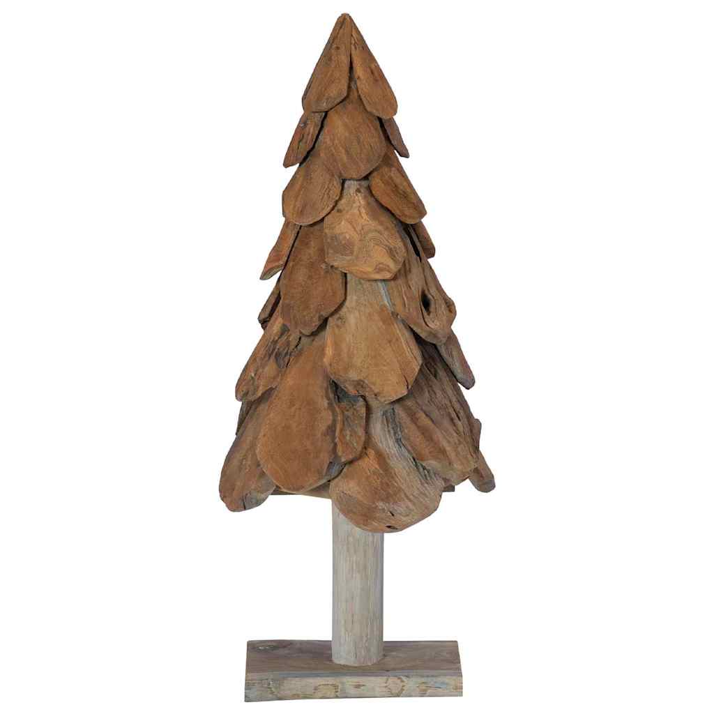 Weihnachtsbaum mit Ständer Braun 91 cm Massivholz Teak