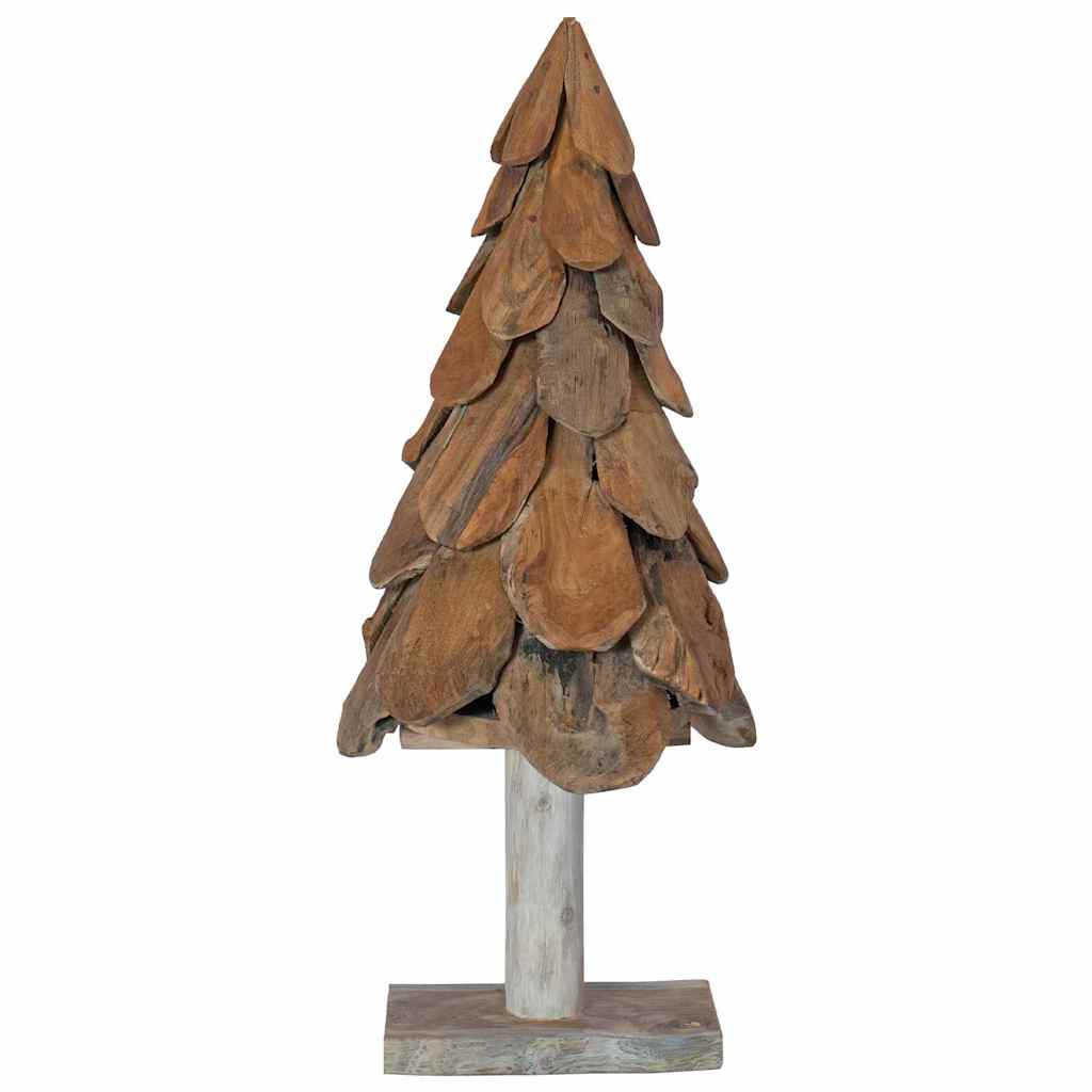 Weihnachtsbaum mit Ständer Braun 91 cm Massivholz Teak