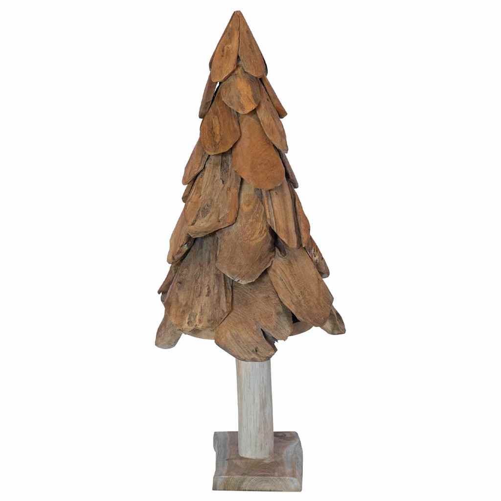 Weihnachtsbaum mit Ständer Braun 91 cm Massivholz Teak