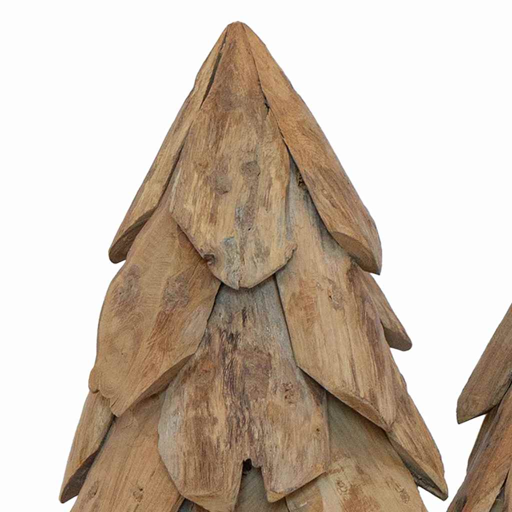 Weihnachtsbaum mit Ständer 3 pcs Braun Massivholz Teak