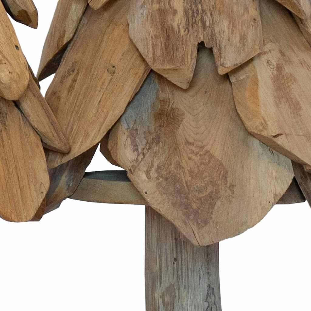 Weihnachtsbaum mit Ständer 3 pcs Braun Massivholz Teak