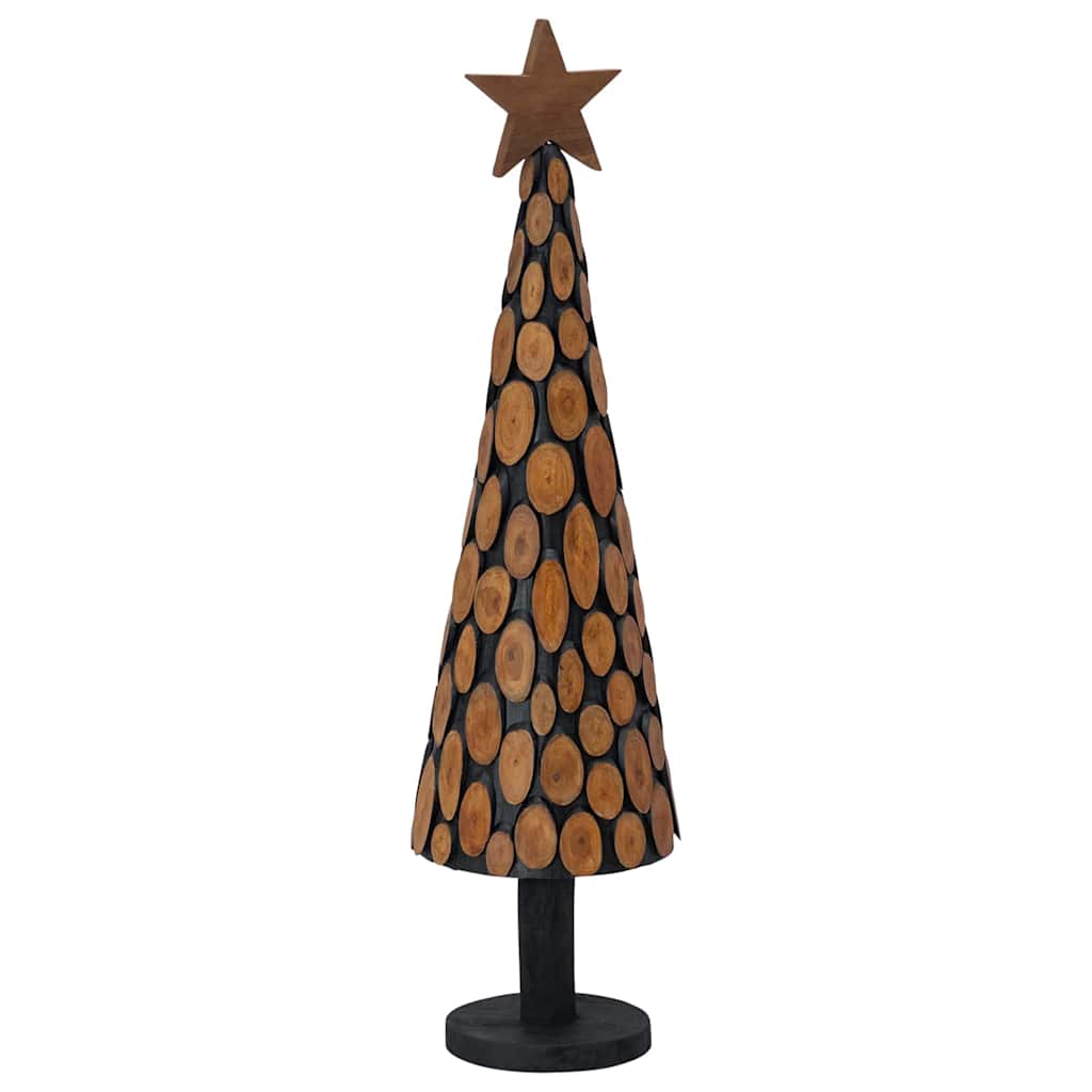 Weihnachtsbaum mit Ständer Braun 120 cm Massivholz Teak