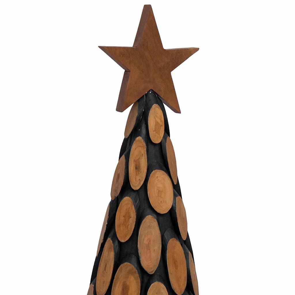 Weihnachtsbaum mit Ständer Braun 149 cm Massivholz Teak