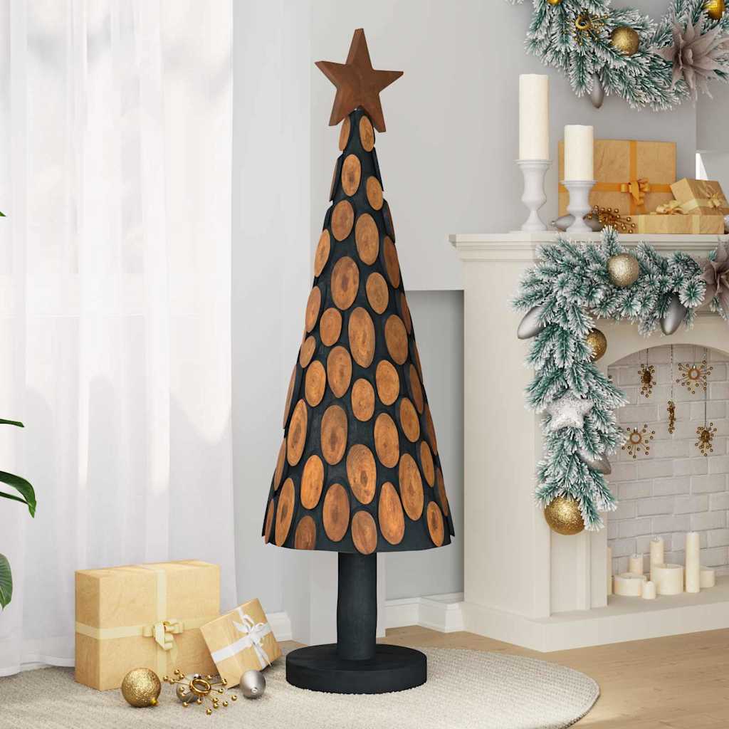 Weihnachtsbaum mit Ständer Braun 149 cm Massivholz Teak