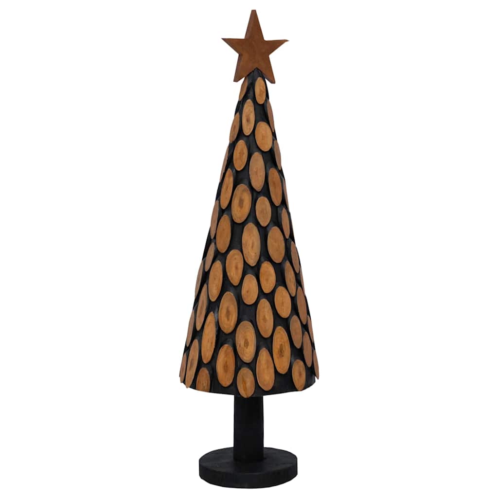 Weihnachtsbaum mit Ständer Braun 149 cm Massivholz Teak
