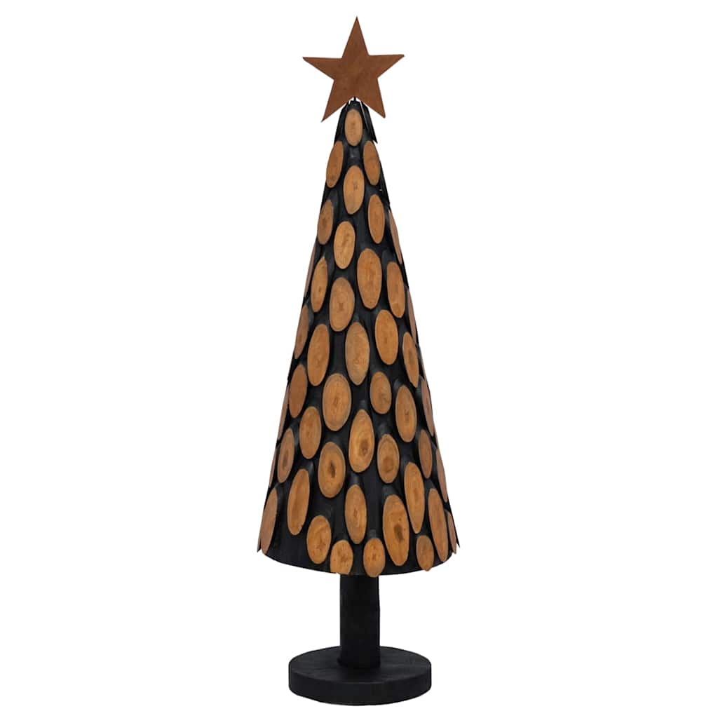 Weihnachtsbaum mit Ständer Braun 149 cm Massivholz Teak