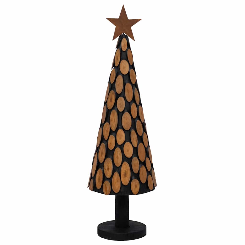 Weihnachtsbaum mit Ständer Braun 149 cm Massivholz Teak