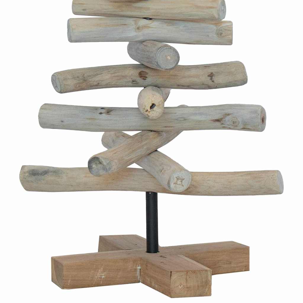Weihnachtsbaum mit Ständer Braun 60 cm Massivholz Teak