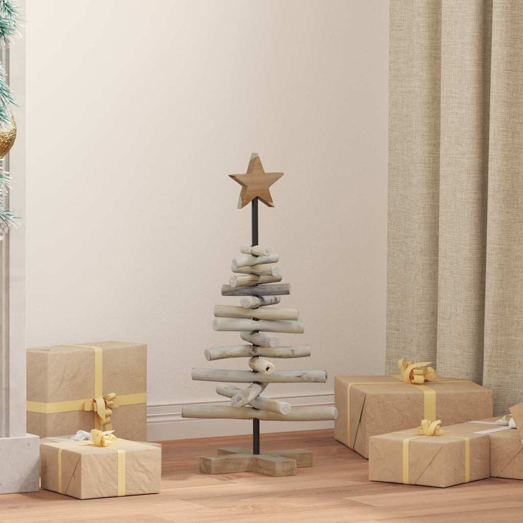 Weihnachtsbaum mit Ständer Braun 60 cm Massivholz Teak