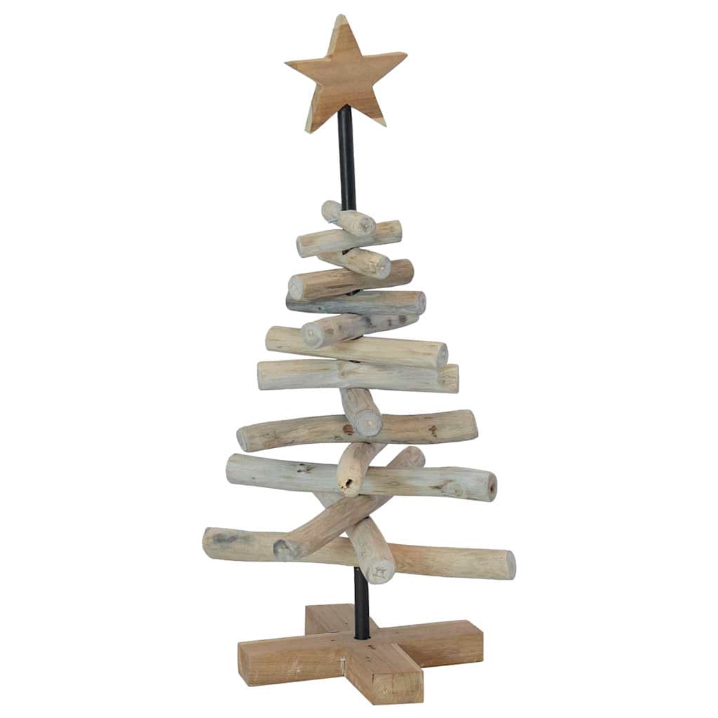 Weihnachtsbaum mit Ständer Braun 60 cm Massivholz Teak