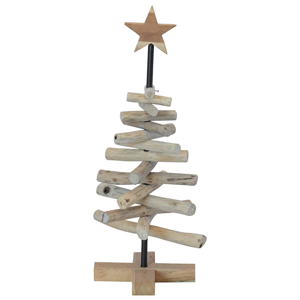 Weihnachtsbaum mit Ständer Braun 60 cm Massivholz Teak