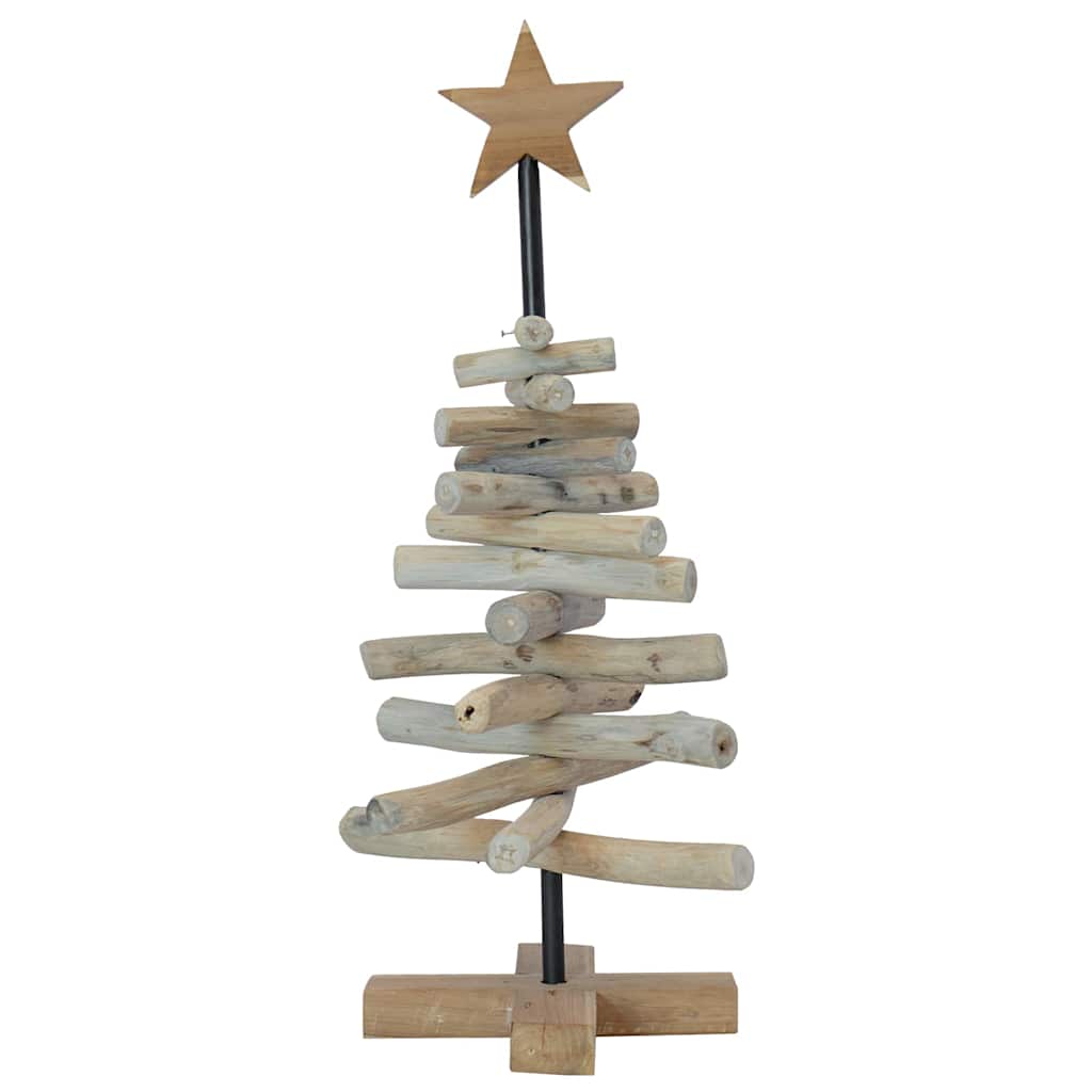 Weihnachtsbaum mit Ständer Braun 60 cm Massivholz Teak