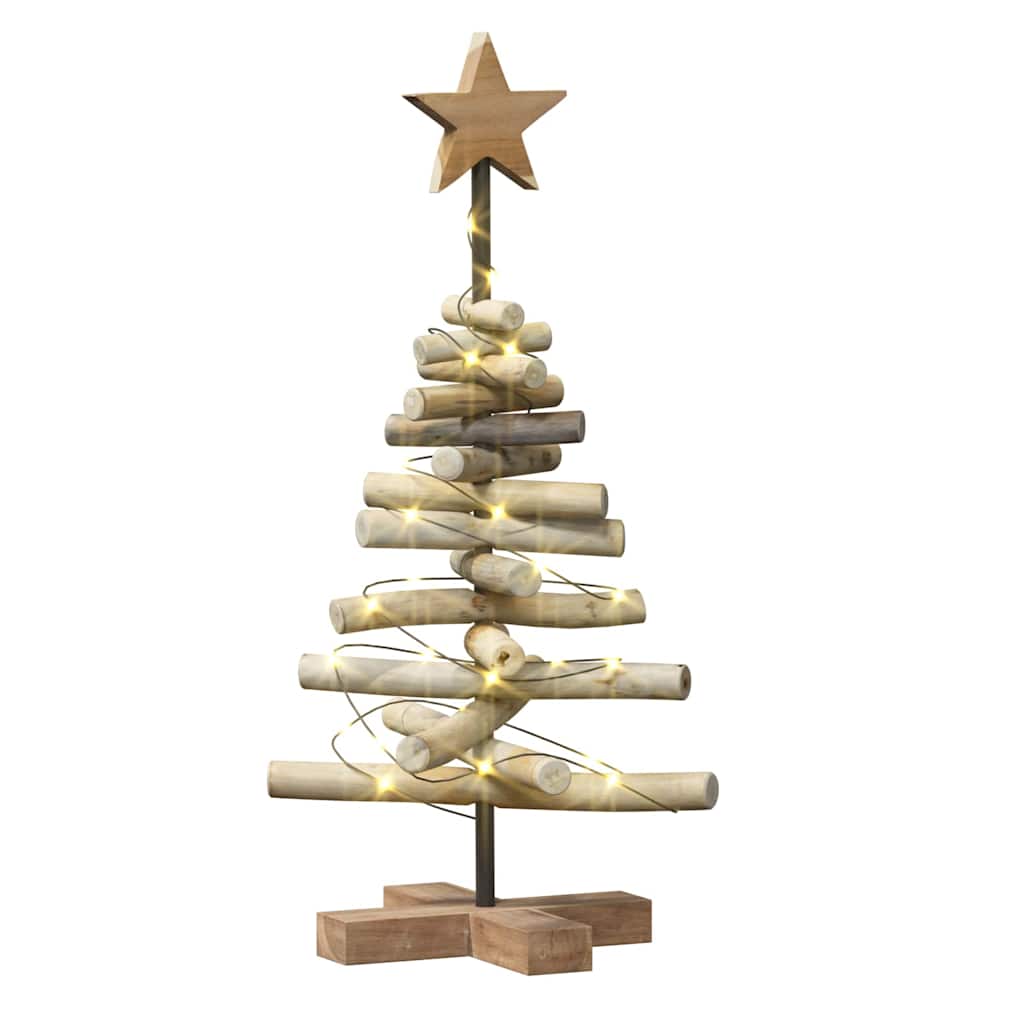 Weihnachtsbaum mit Ständer Braun 60 cm Massivholz Teak