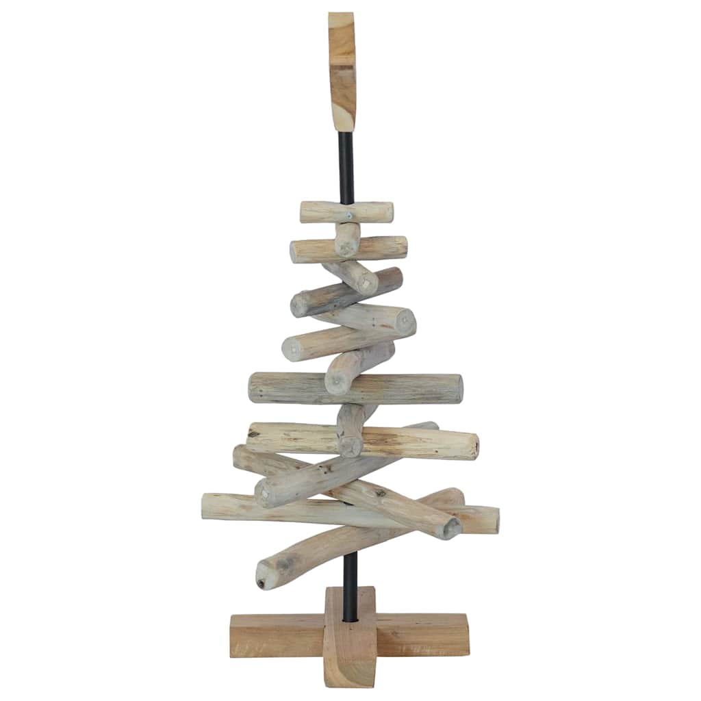 Weihnachtsbaum mit Ständer Braun 60 cm Massivholz Teak