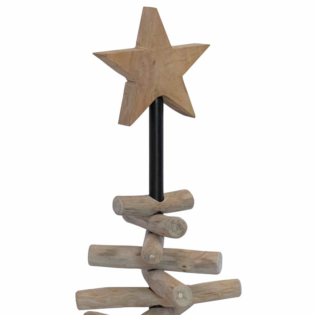 Weihnachtsbaum mit Ständer Braun 90 cm Massivholz Teak