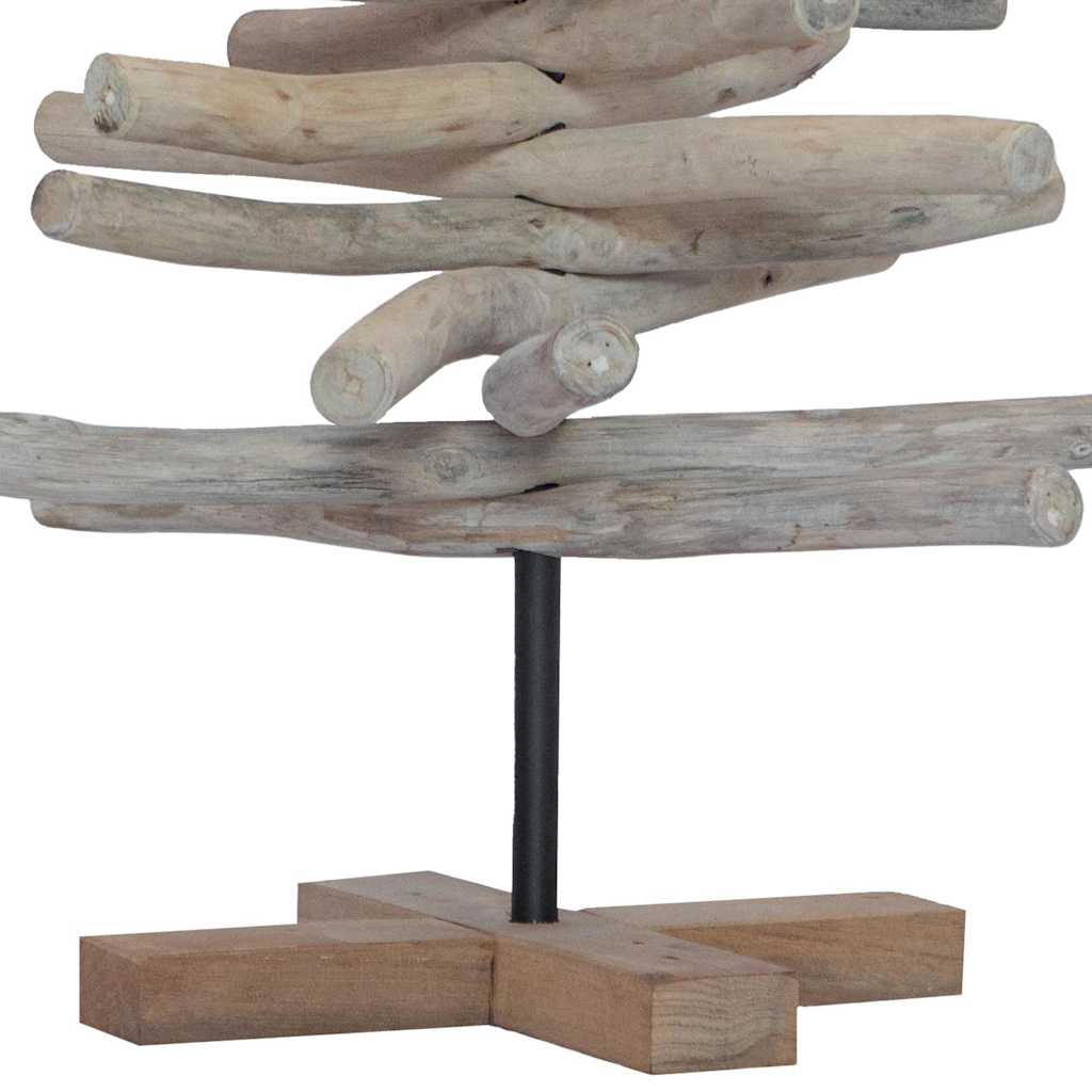 Weihnachtsbaum mit Ständer Braun 90 cm Massivholz Teak
