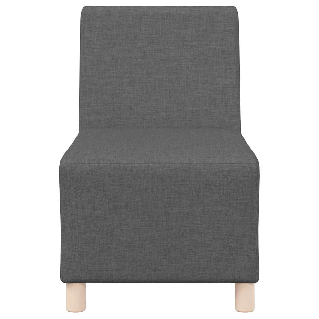 Modulares Armfreies Sofa 2 pcs Dunkelgrau 55 x 74 x 82 cm Stoff