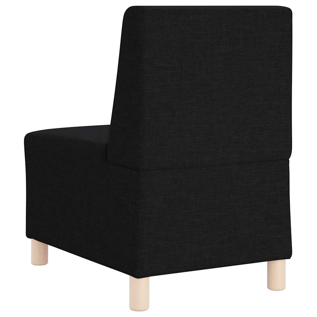 Modulares Armfreies Sofa 2 pcs Schwarz 55 x 74 x 82 cm Stoff