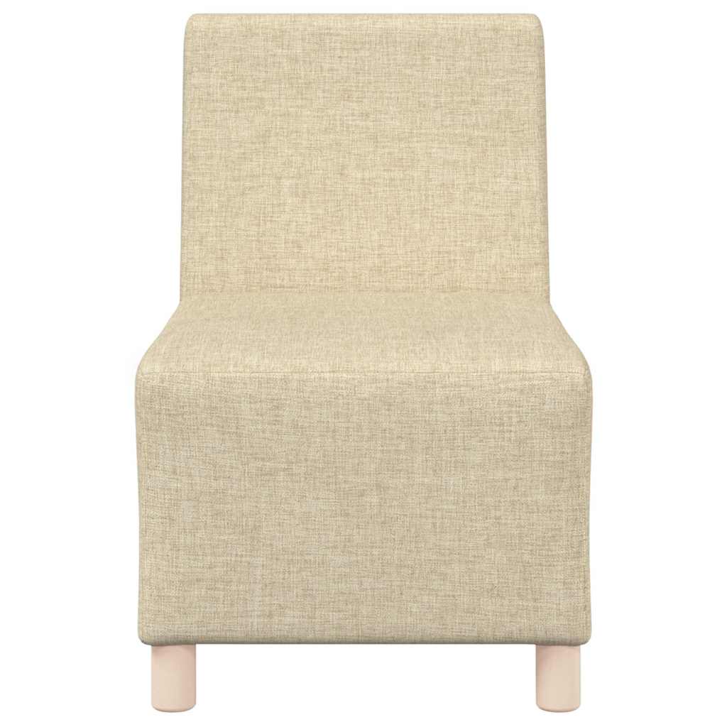 Modulares Armfreies Sofa 2 pcs Creme 55 x 74 x 82 cm Stoff