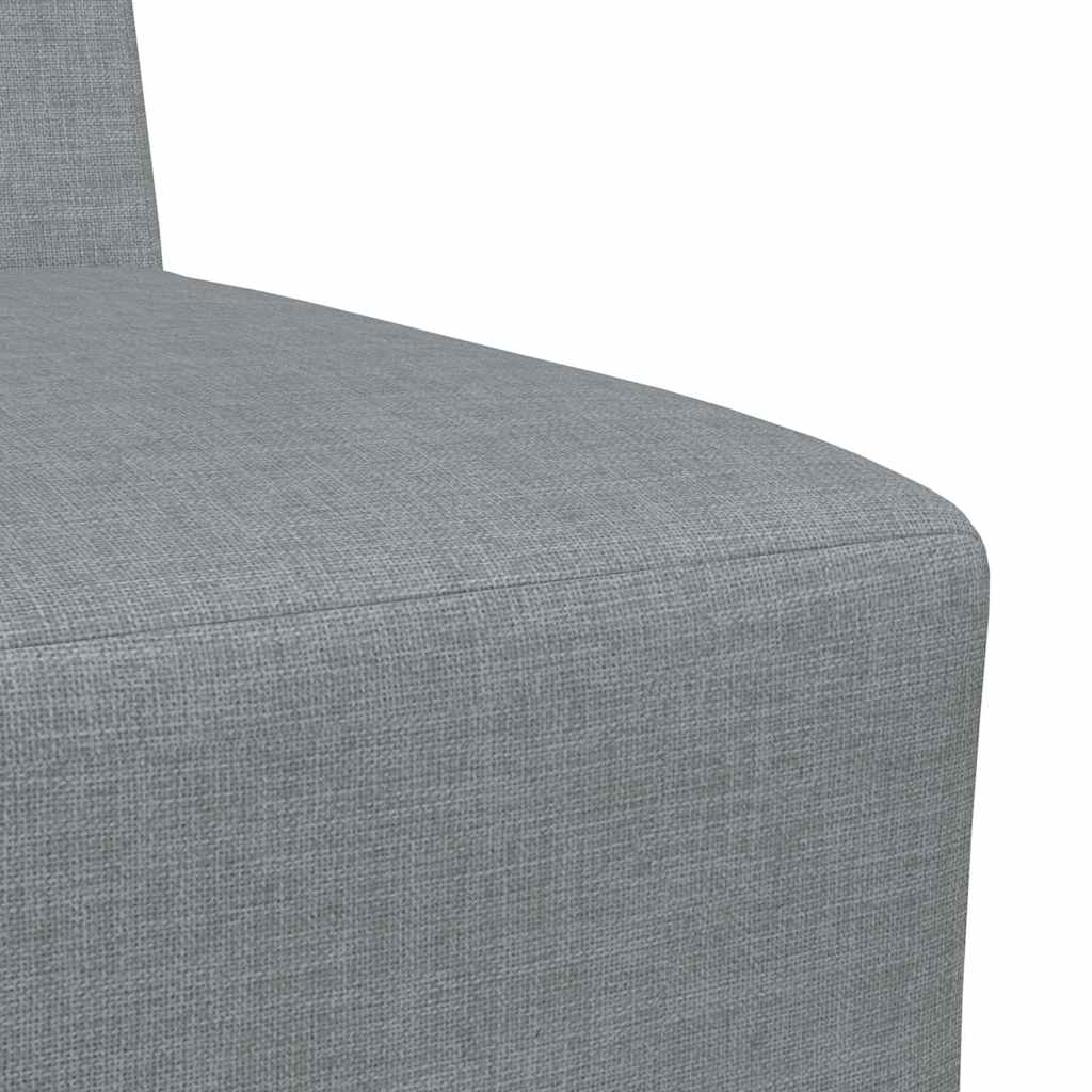 Modulares Armfreies Sofa 3 pcs Hellgrau 55 x 74 x 82 cm Stoff
