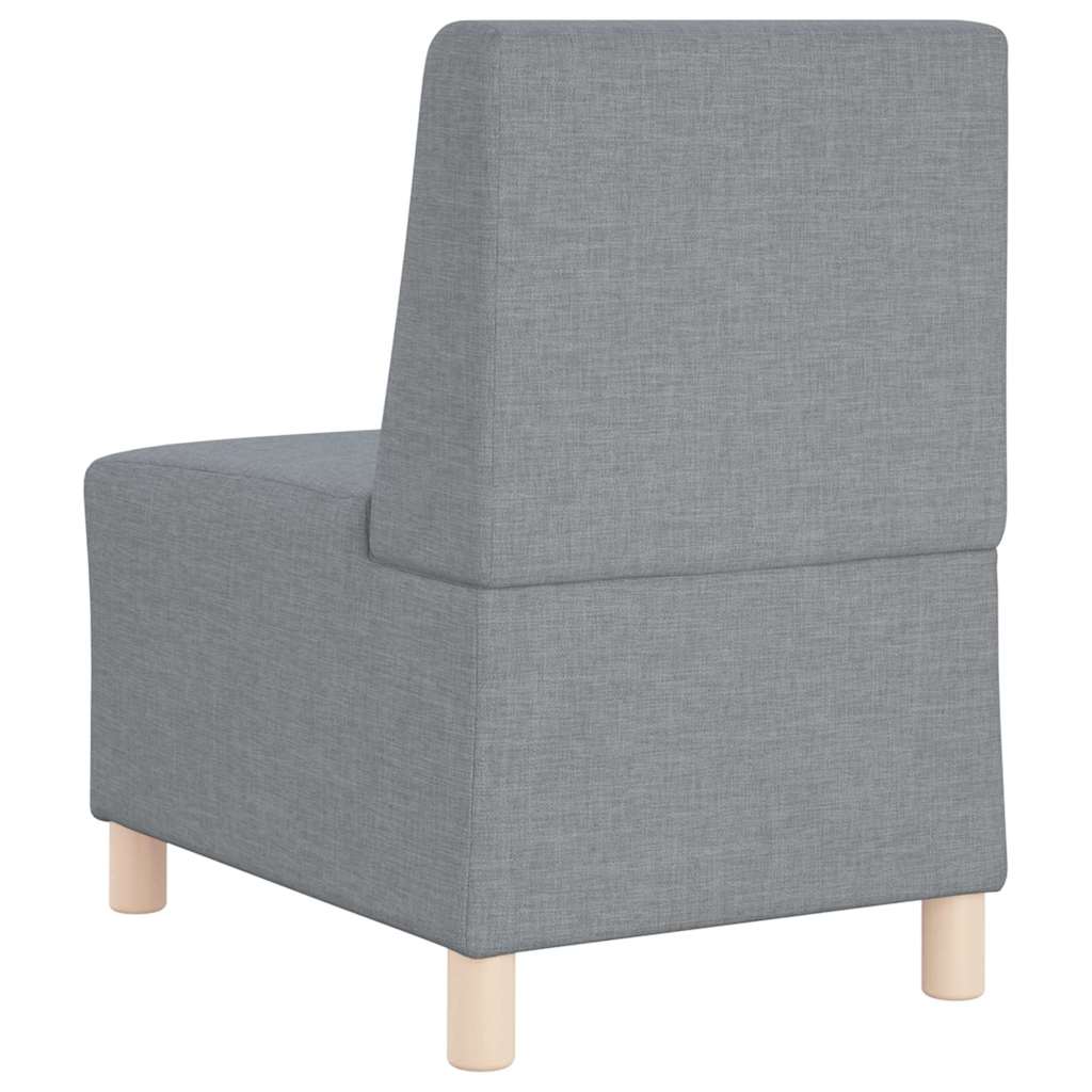 Modulares Armfreies Sofa 3 pcs Hellgrau 55 x 74 x 82 cm Stoff
