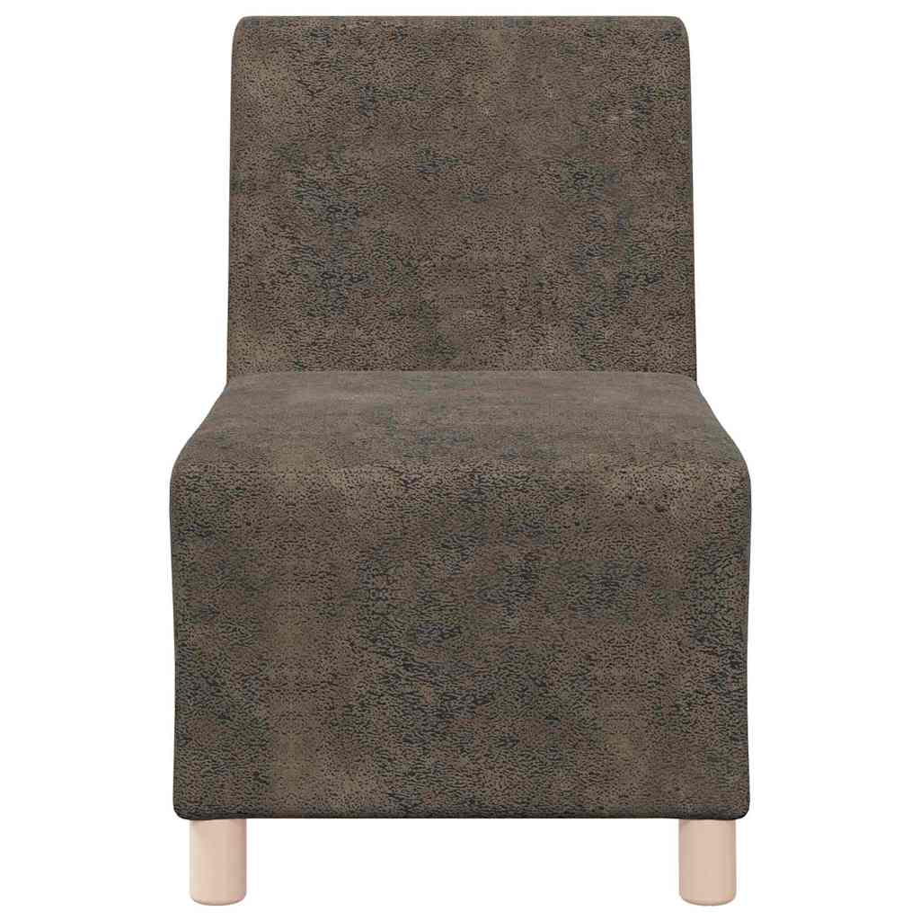 Modulares Armfreies Sofa 3 pcs Dunkelgrau 55 x 74 x 82 cm