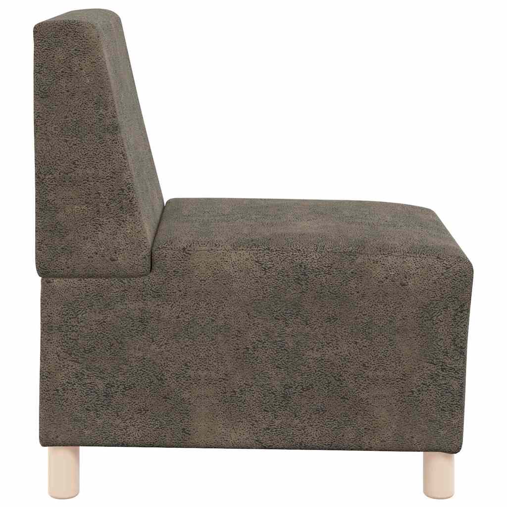 Modulares Armfreies Sofa 3 pcs Dunkelgrau 55 x 74 x 82 cm