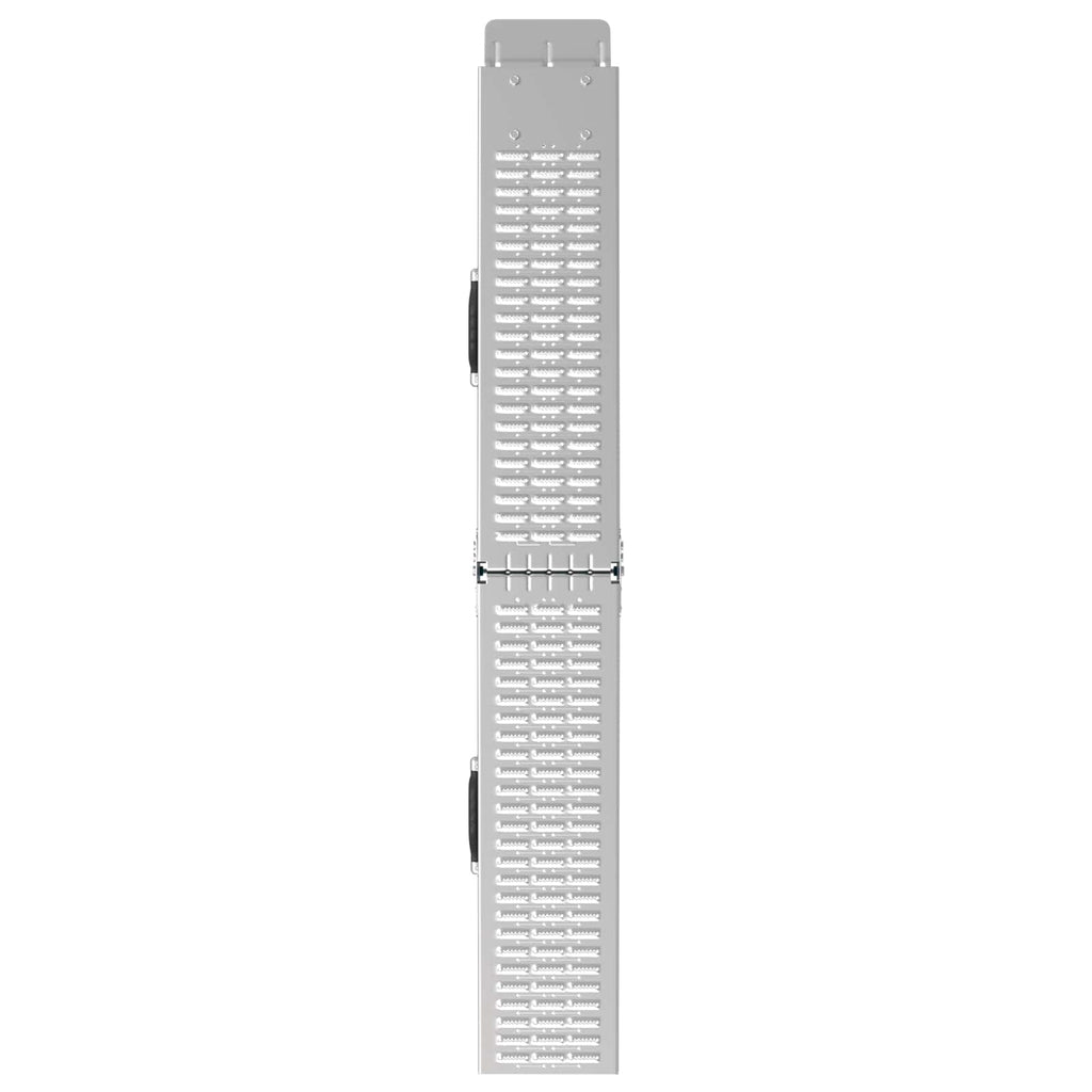Faltbare Rampe 200kg pro Rampe 2 pcs Silber 166 x 23 x 4,5 cm