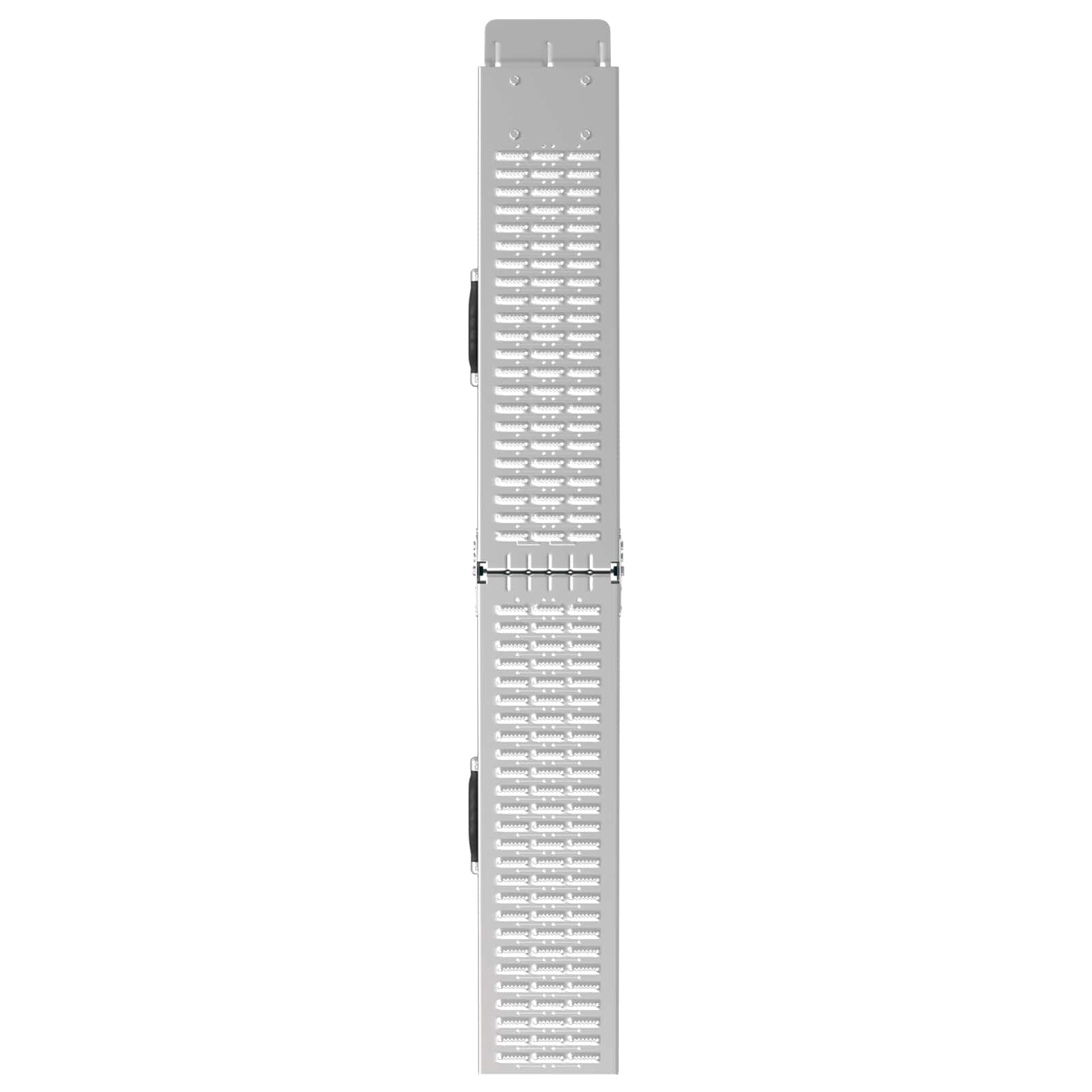 Faltbare Rampe 200kg pro Rampe 2 pcs Silber 166 x 23 x 4,5 cm