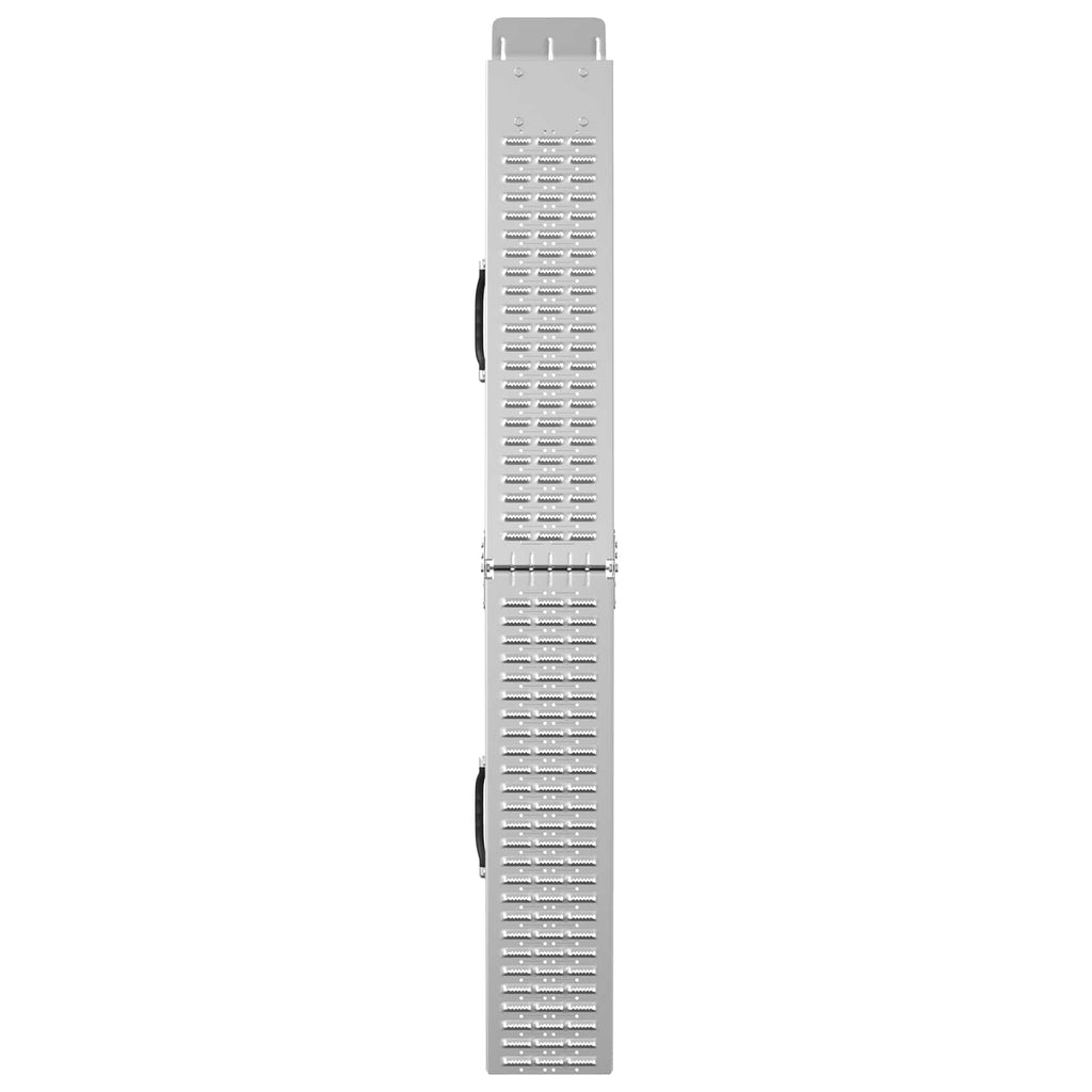 Faltbare Rampe 200kg pro Rampe 2 Stk. Silber 186 x 23 x 4,5 cm