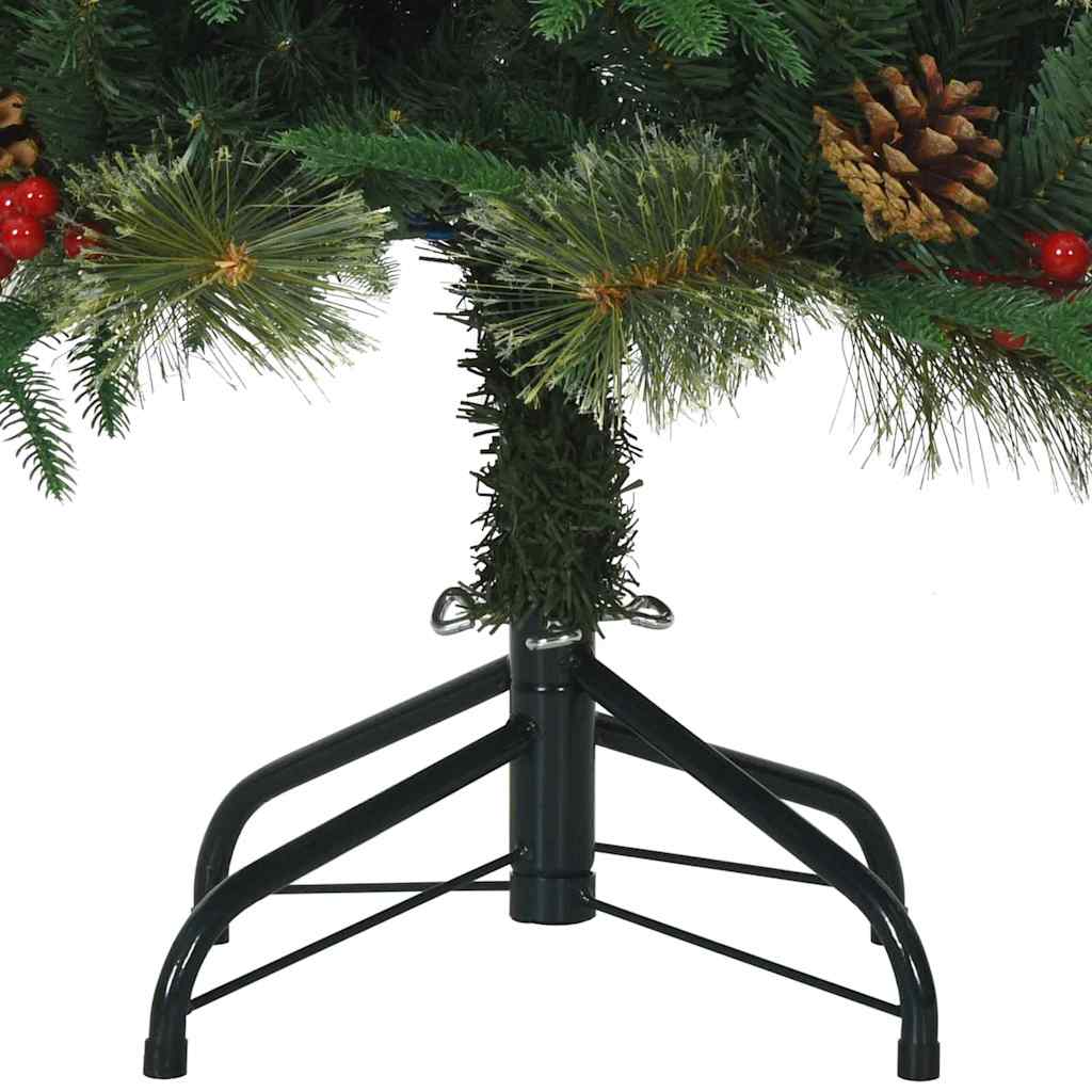 Künstlicher klappbarer Weihnachtsbaum mit Ständer Grün 120 cm