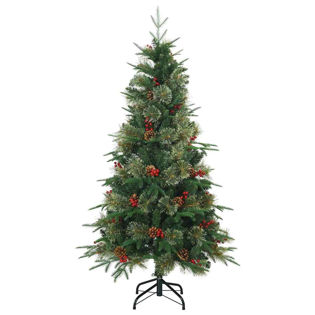 Künstlicher klappbarer Weihnachtsbaum mit Ständer Grün 120 cm