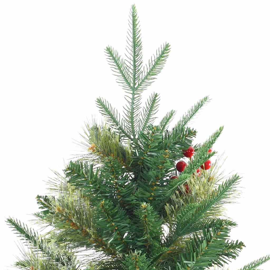 Künstlicher klappbarer Weihnachtsbaum mit Ständer Grün 240 cm