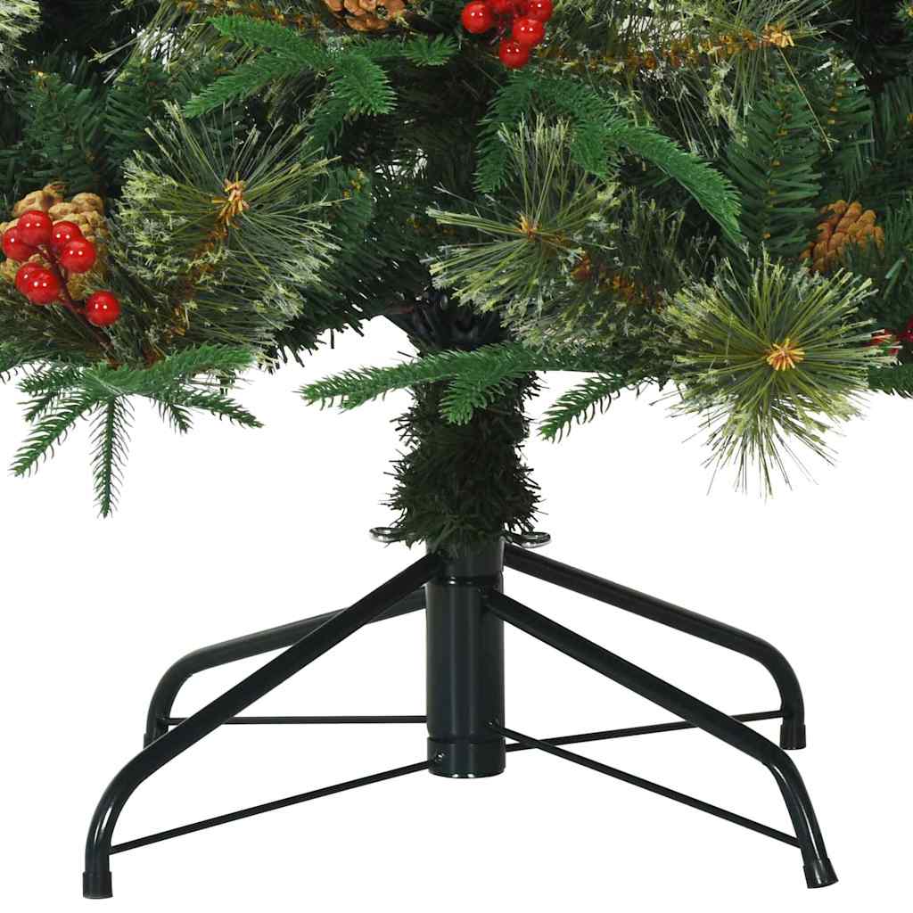 Künstlicher klappbarer Weihnachtsbaum mit Ständer Grün 240 cm