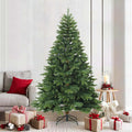 Künstlicher klappbarer Weihnachtsbaum mit Ständer Grün 210 cm