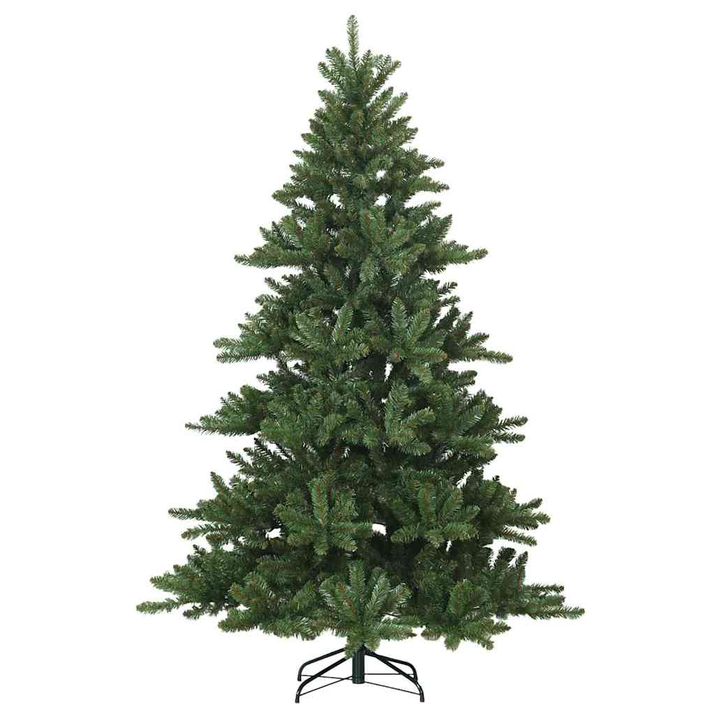 Künstlicher klappbarer Weihnachtsbaum Grün 210 cm PVC, Stahl